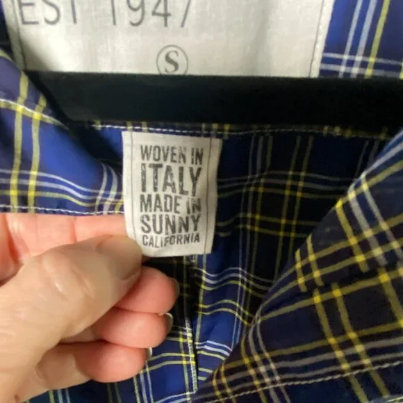 Frank & Eileen Plaid Button-Down Shirt | Size Small | Made in California - Picture 10 of 11